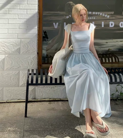 Lienni2022夏季新款极简风高腰显瘦...