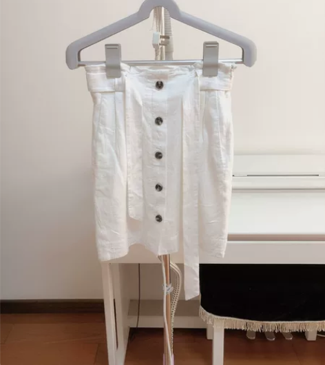 HM棉麻半身裙中裙短裙 只穿过一次，洗一次...