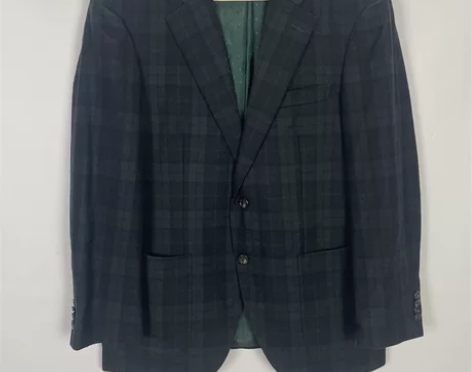 vintage古着英国产奢侈品男士羊绒西服...