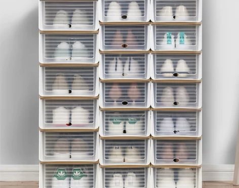 鞋盒收纳盒透明鞋子收纳神器省空间整理箱 可...