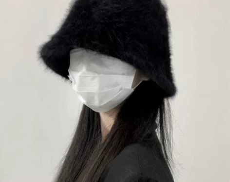 渔夫帽 盆帽渔夫帽子女秋冬季2022新款兔...