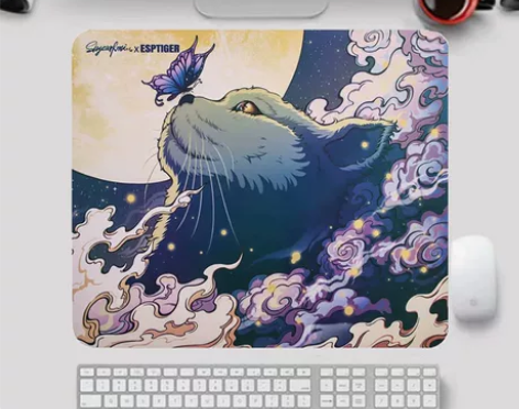 虎符游戏鼠标垫莱昂凯猫猫鼠标垫细面宗师玲c...