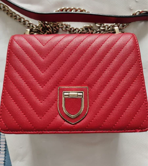 女士真皮包手提包斜挎包链条包 忘记是哪个品...