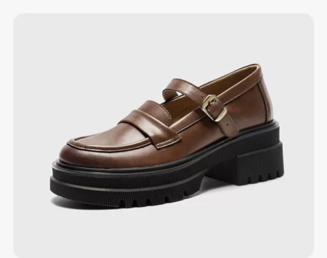 JEEP吉普日系厚底玛丽珍鞋女2021新款...