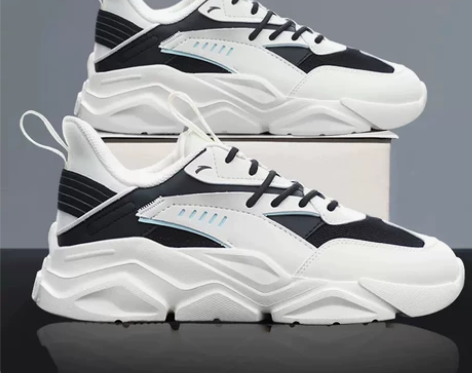 安踏跑步鞋男鞋官方旗舰秋冬新款男士黑白运动...