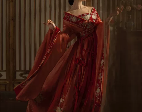 妲己魏晋南北朝汉服女大袖襦重工刺绣花盘金定...