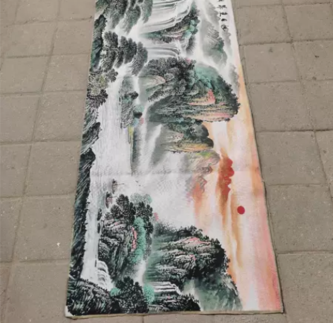 全新刺绣织锦绣旭日东升装饰画家居装饰 【材...