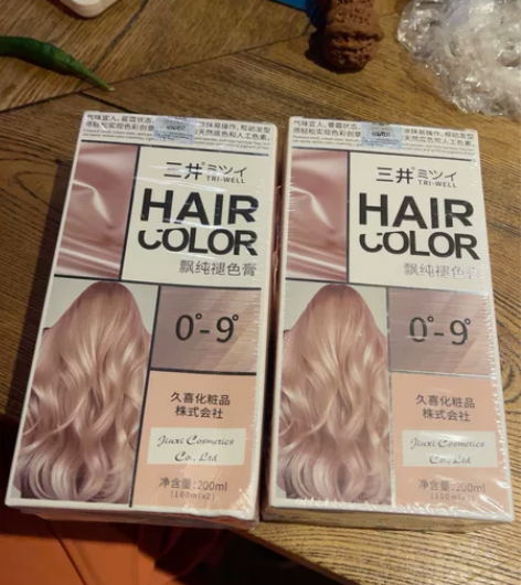 三井 飘纯褪色膏,我发量少,中发,一盒就够...