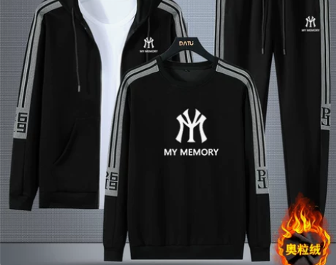 MY MEMORY官方正品纯棉运动服套装男...