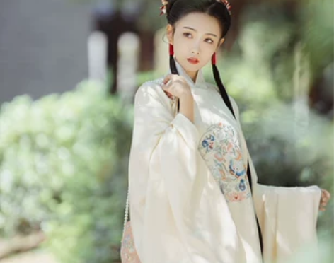 兰若庭 如约 圆领大襟 明制 汉服 暗纹 ...