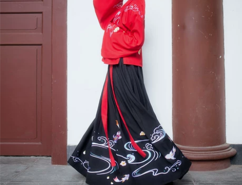 [如梦霓裳]汉服女装袄裙[湘江静]二锦鲤刺...