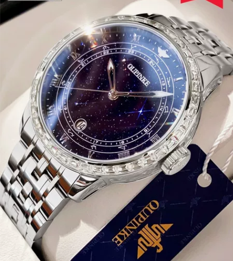 瑞士欧品客品牌正品名牌满天星男表潮流男款手...