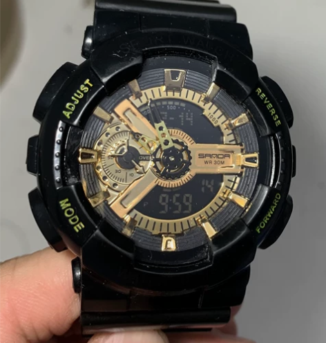 自用Samor运动手表。带闹钟，秒表等实用...