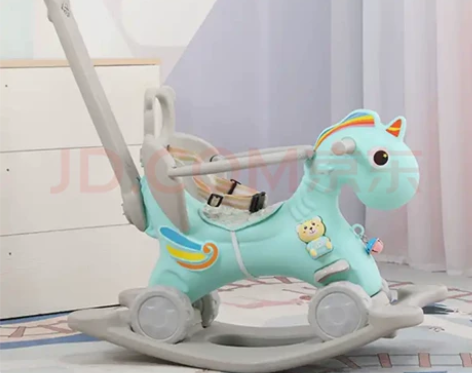 智想 摇摇马多功能两用木马儿童玩具男女孩婴...