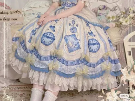 随意华莉丝op有假领+13蝴蝶结+腰带可分...