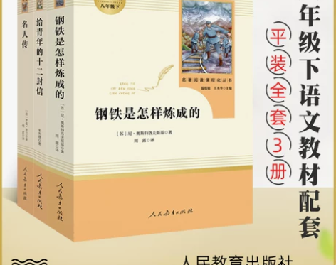 钢铁炼成的 初中钢铁怎样八年级下册全3册是...