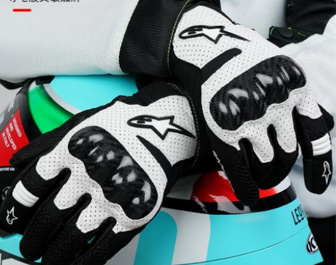 A星摩托车骑行手套越野防摔机车手套触屏透气...