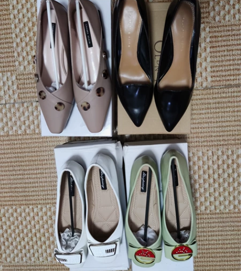 单鞋37码处理 除了黑色小Ck穿过 其他3...