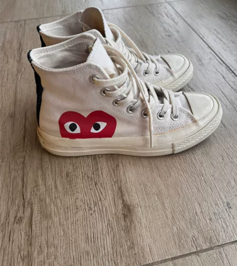 川久保玲和匡威合作款帆布鞋converse...