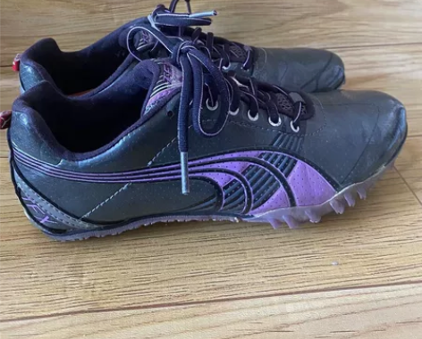 二手彪马田径运动鞋37码 一:鞋子无开胶 ...