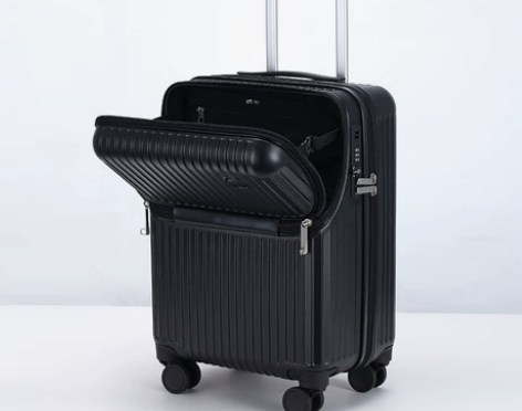 漫游前开口行李箱侧开皮箱万向轮拉杆箱20寸...