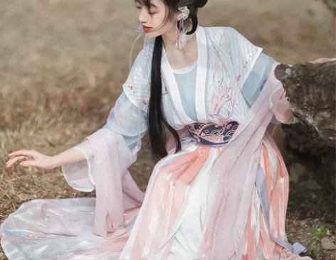 【大全套】汉尚华莲白露未央唐制套装唐褙子圆...