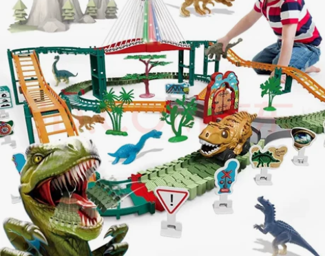 智想 【28恐龙+166配件】儿童恐龙玩具...