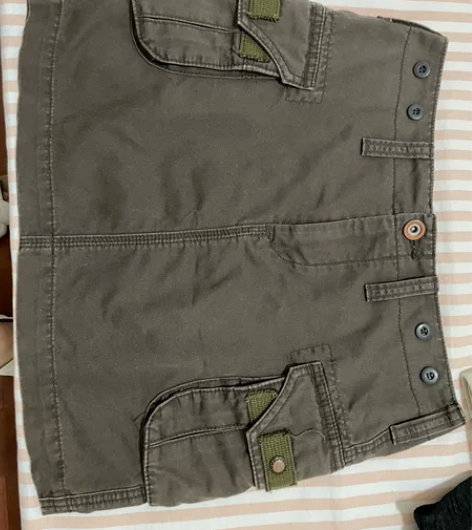 日系工装风短裙，当年很火的日本工装品牌，6...