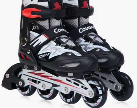 正品美洲狮835L直排可调轮滑鞋溜冰鞋旱冰...