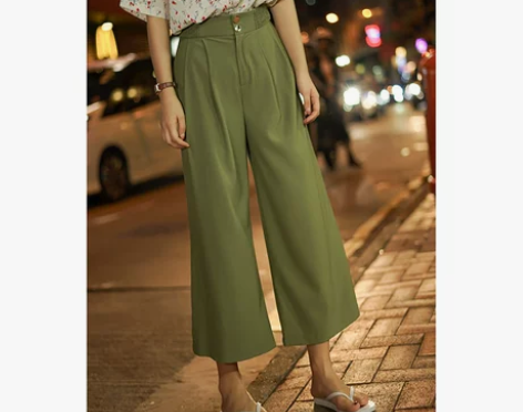 阔腿裤女夏季休闲裤垂感长裤女裤直筒裤宽松裤...