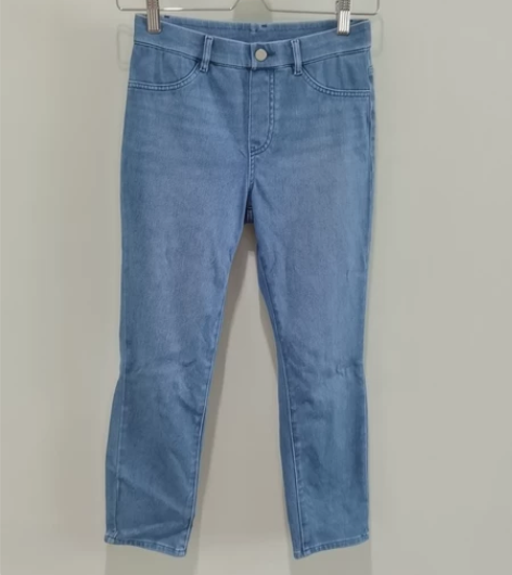 M码160/66A优衣库全弹力七分牛仔裤 ...