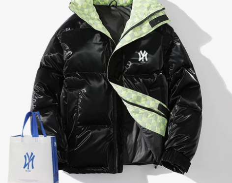 NY-COM冬季男士羽绒服宽松亮面加厚白鸭...