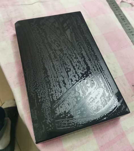 歙砚  新坑黑龙尾方砖 25/16/4.2...