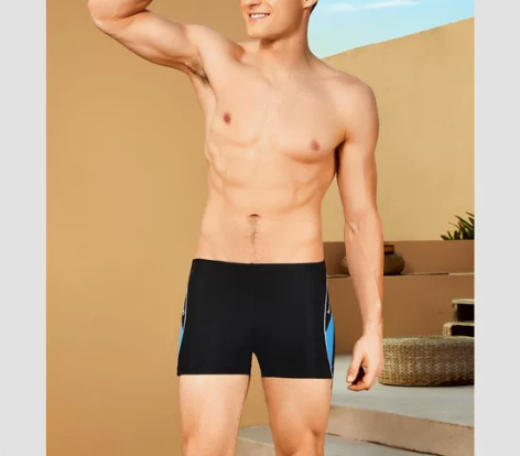 英发游泳裤男士泳衣2022新款防尴尬速干大...