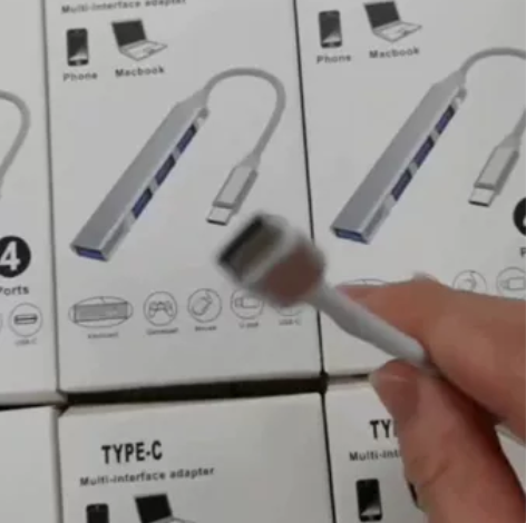 全新批发4合1拓展坞typec分线器USB...