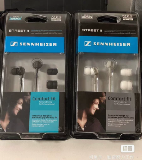 海外版森海塞尔CX200原装正品重低音入耳...