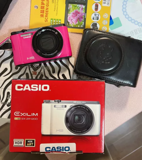 ?原装卡西欧EX-ZR1200自拍美颜相机...