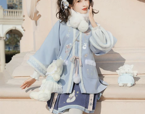 池夏 大雪:雪团团 明制原创短袄短百迭原