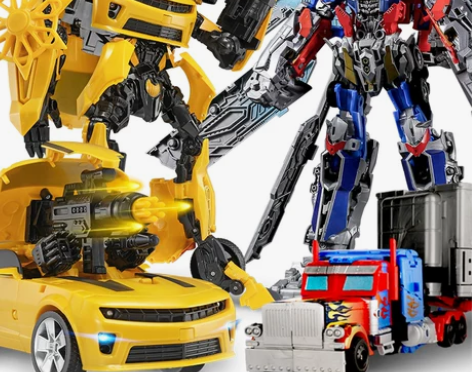 变形金刚玩具5大黄蜂擎天柱汽车超大机器人手...