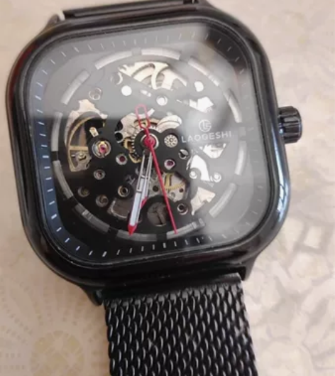 2019新款镂空方形手表男全自动机械表大表...