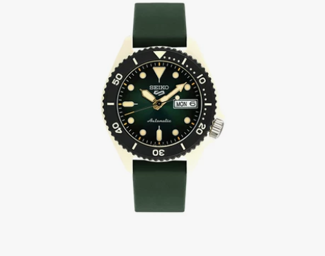 SEIKO精工5号官方拼色情侣表学生机械腕...