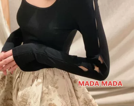 去对比吧~设计师拼接连衣裙2022秋新款U...