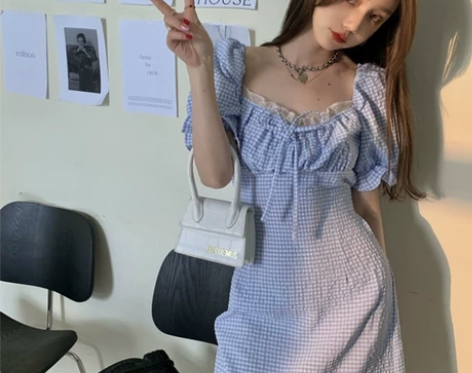 夏季裙子chic女装2022纯欲性感风优雅...