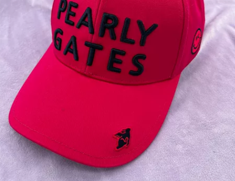 日本高尔夫PG纯色刺绣棒球帽，红色白色黑色...