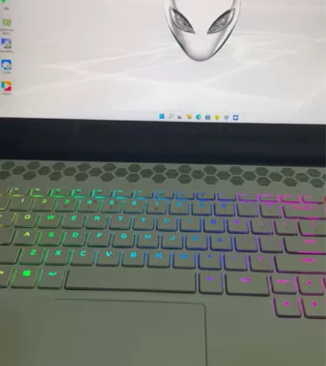 国行带保外星人m17R4白色 机械键盘定制...