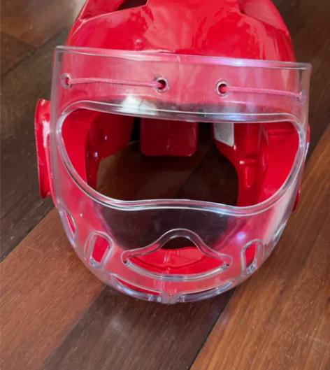 空手道头盔面罩一体式儿童训练拳击散打跆拳道...