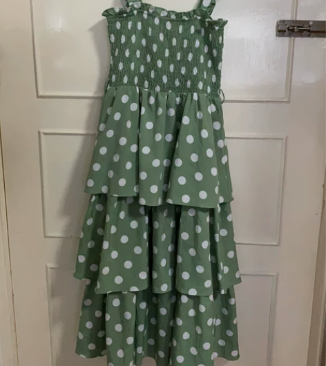 邻家女孩波点蛋糕裙 M码 我160 100...