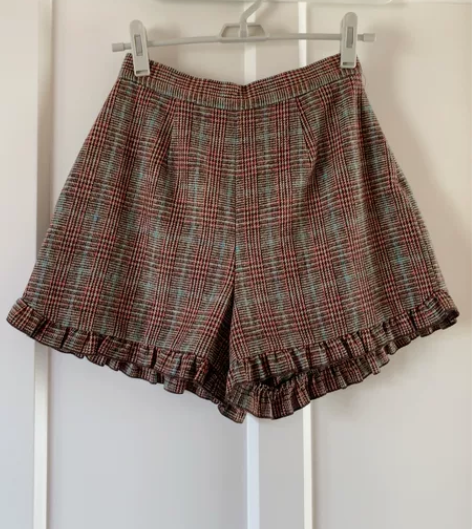 nice claup专柜购入毛呢短裤复古文...