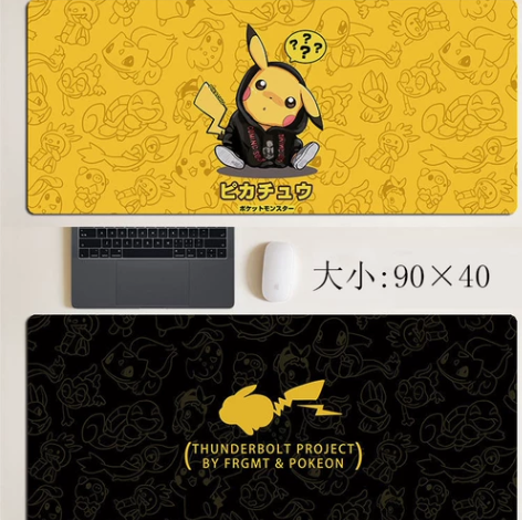 皮卡丘创意桌垫超大鼠标垫加厚锁边 款式  ...