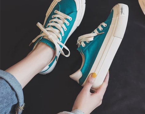 香港帆布鞋，鞋底厚实舒服，颜色明亮，年初买...